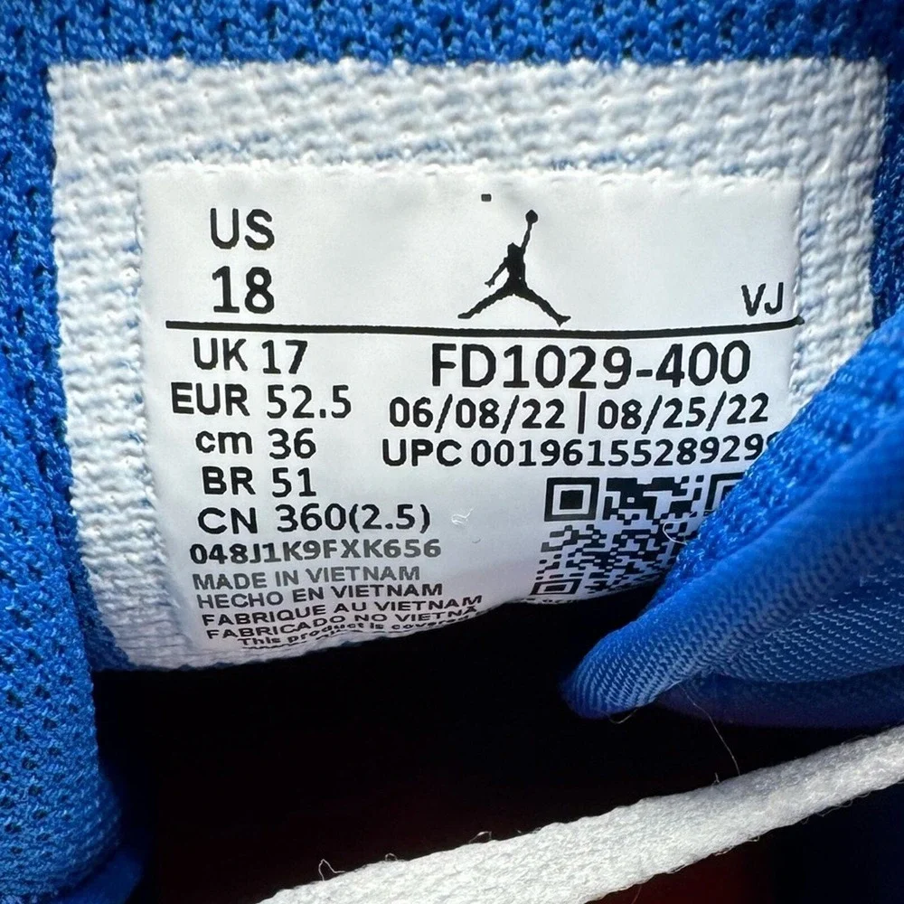 Air Jordan 1 Mid Game Royal‎ Rush Orange FD1029-400 Men's Sz 18